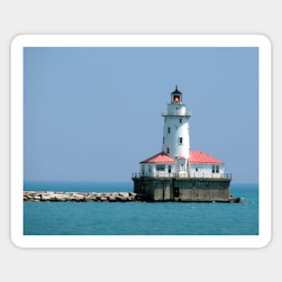 Chicago Breakwater Lighthouse Sticker